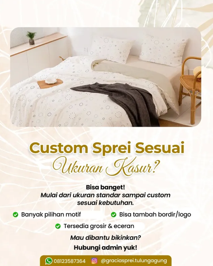 <p>Kadang yang bikin susah cari sprei itu bukan mo